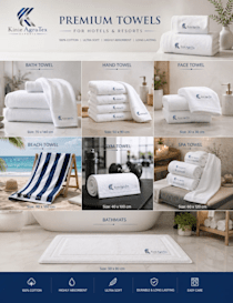 Premium 100% Cotton Hotel Towels